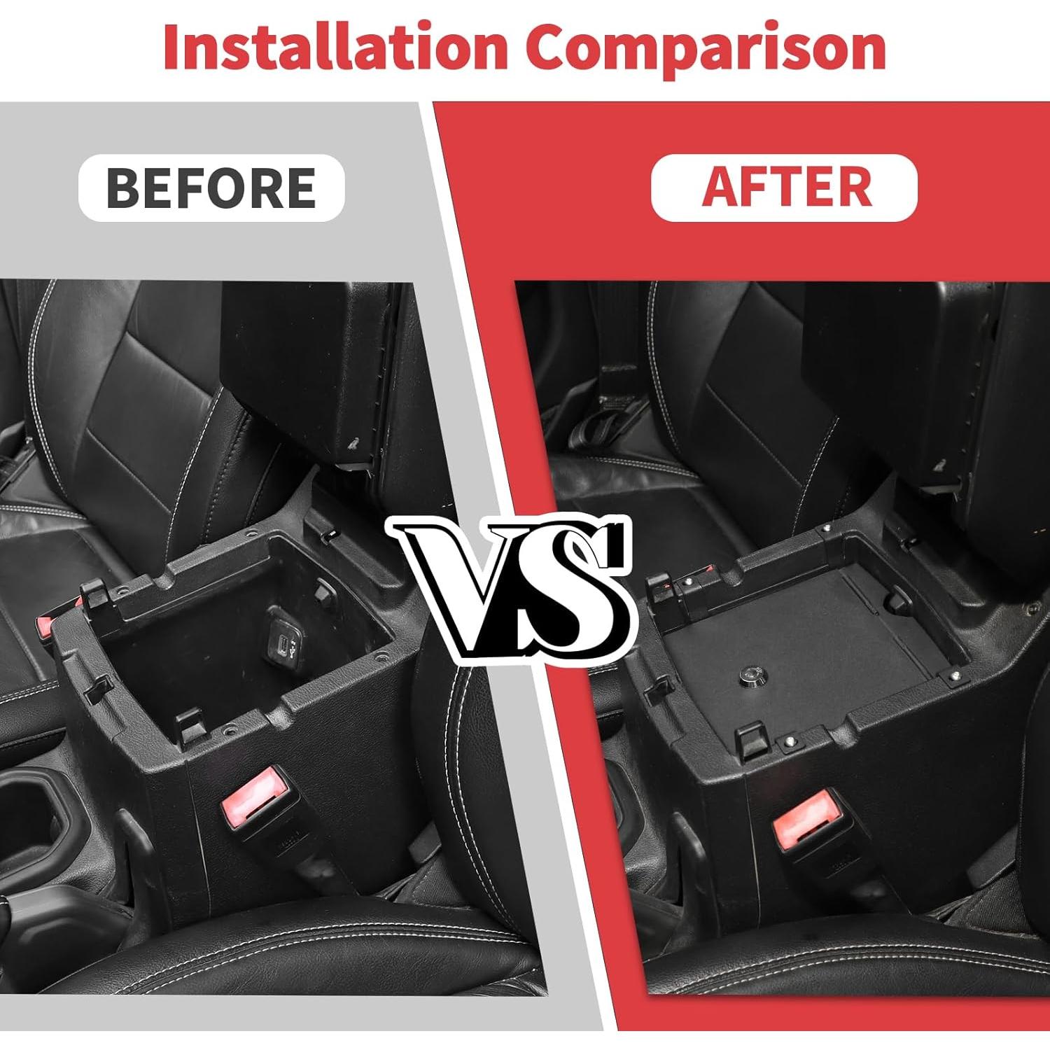 Caja de Cerradura Jimen para Consola Jeep Wrangler JL JT 2018-2024