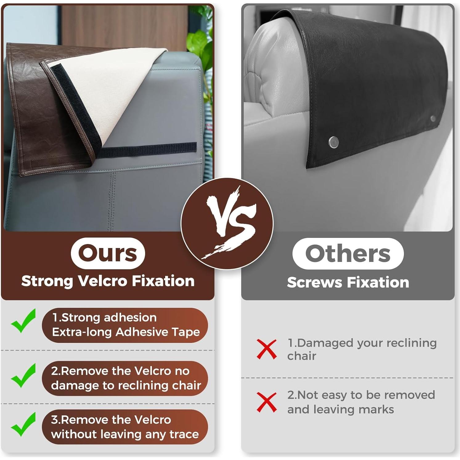 Protector de Respaldo Cuero Sintético NZDWZDN 68x43 cm Marrón