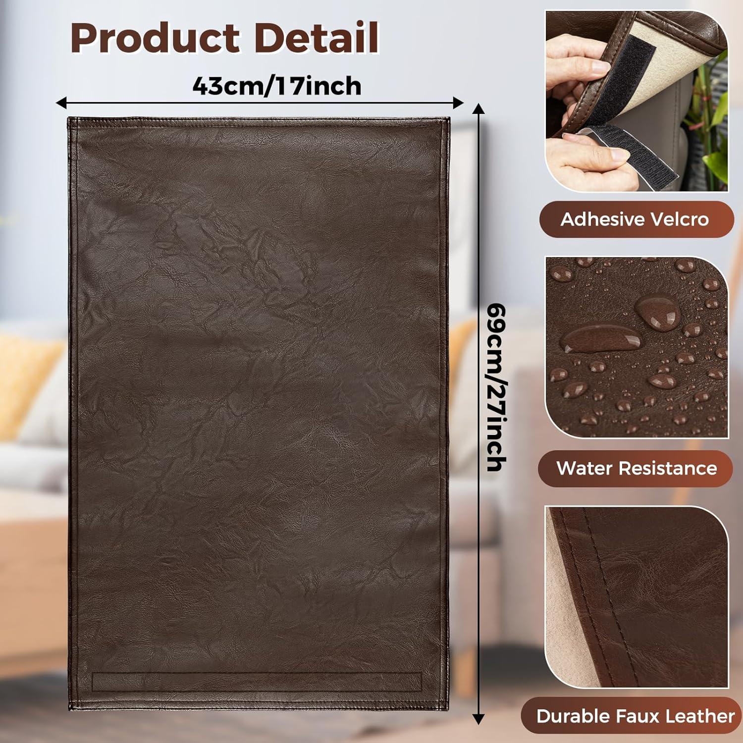 Protector de Respaldo Cuero Sintético NZDWZDN 68x43 cm Marrón