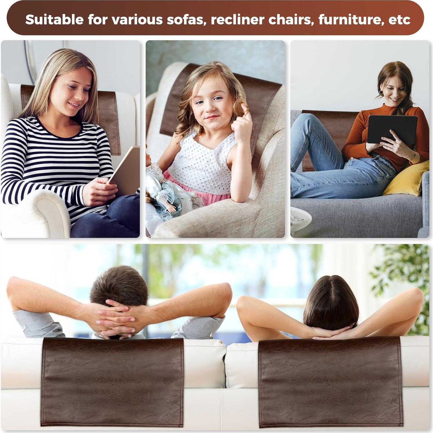 Protector de Respaldo Cuero Sintético NZDWZDN 68x43 cm Marrón