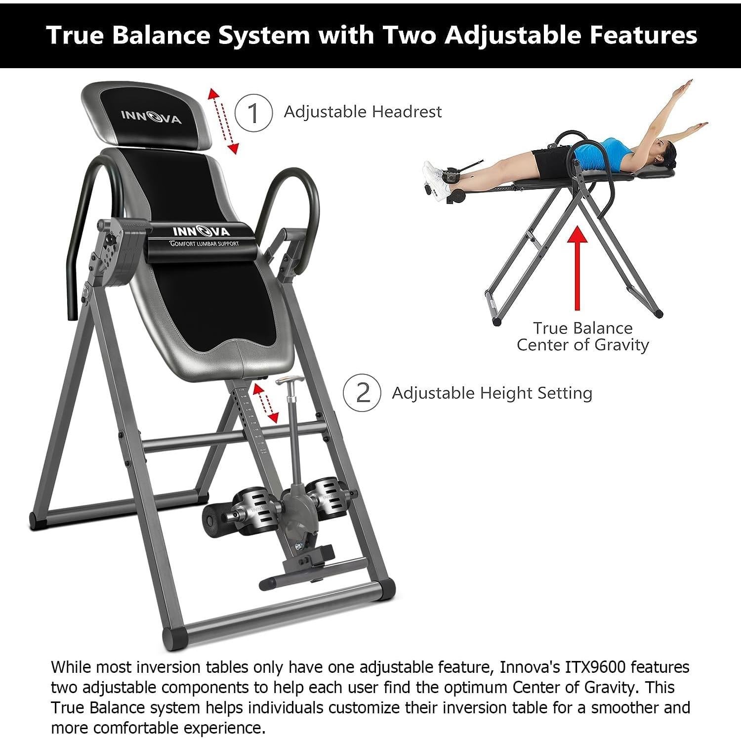 Mesa de Inversión Innova Health ITX9600 con Respaldo Ajustable