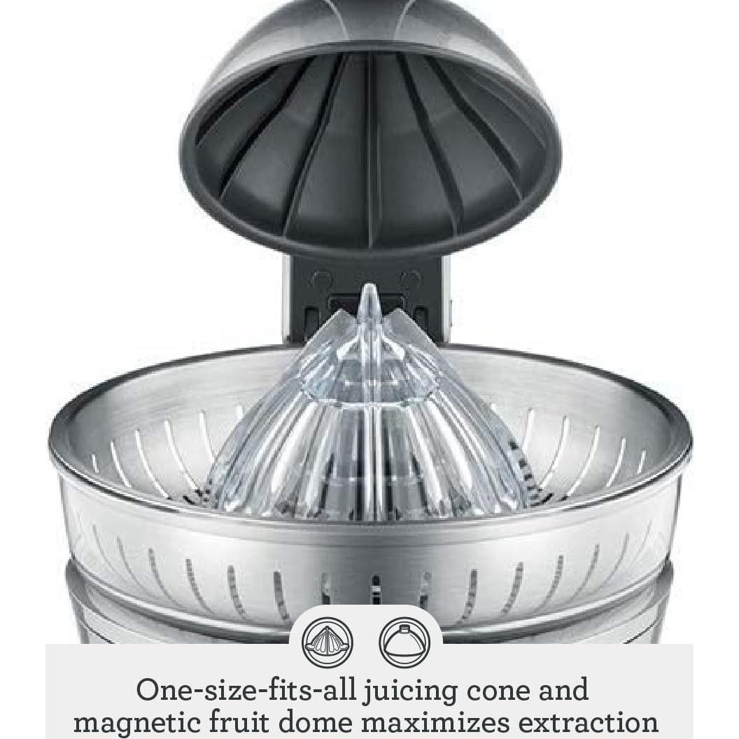 Exprimidor de Cítricos Breville BCP600SIL Motorizado Plata