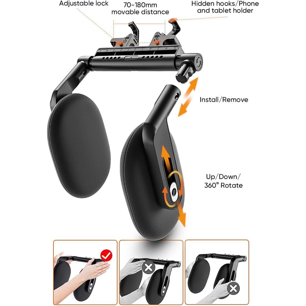 Cojín de Reposacabezas Ajustable PartsTo para Niños y Adultos