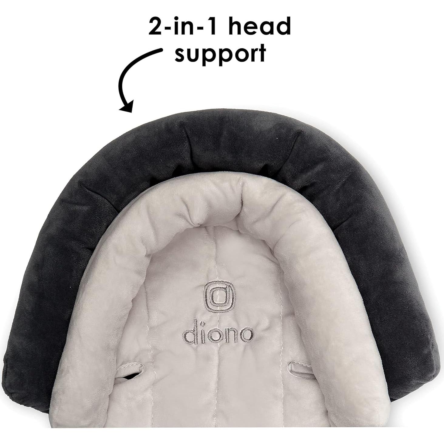 Soporte de Cabeza Diono Cuddle Soft 2-en-1 Gris Ártico