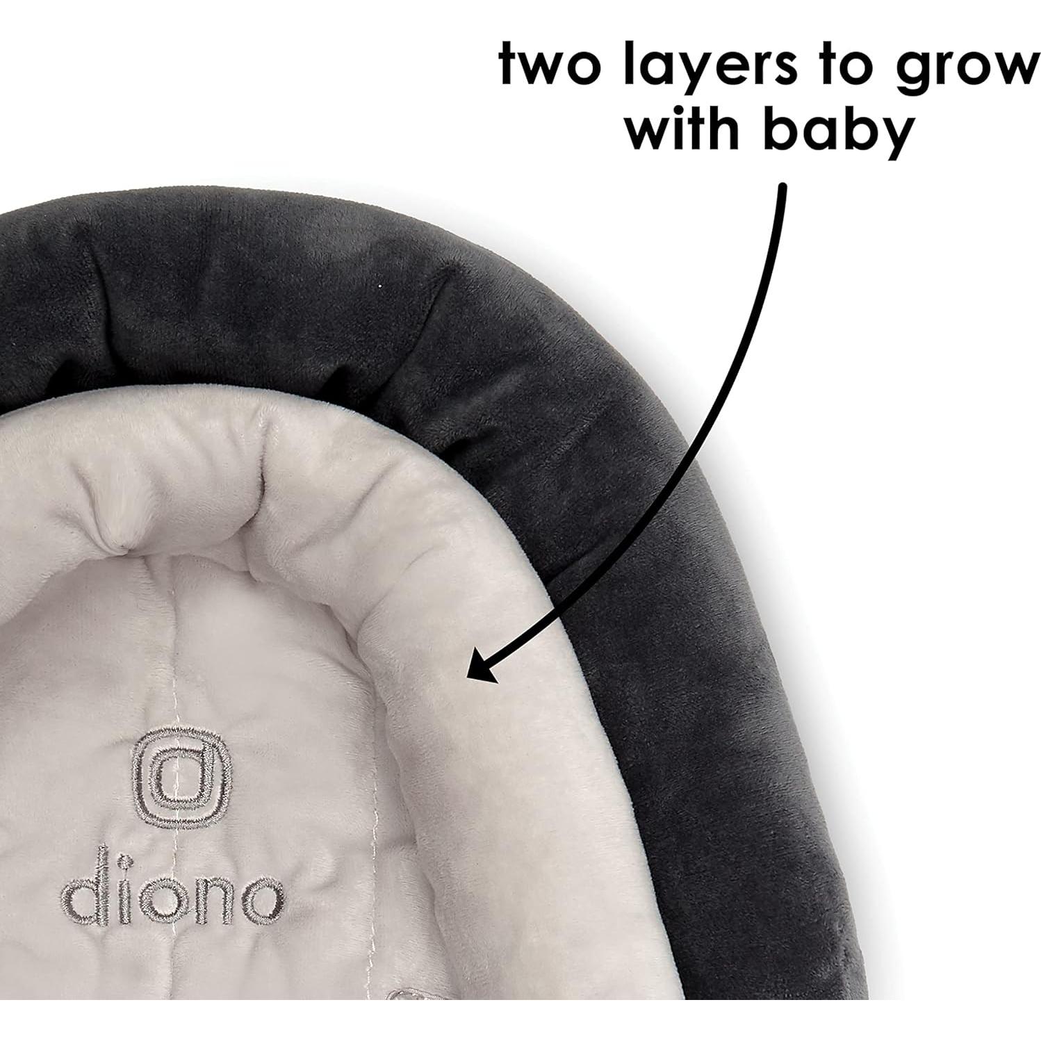 Soporte de Cabeza Diono Cuddle Soft 2-en-1 Gris Ártico