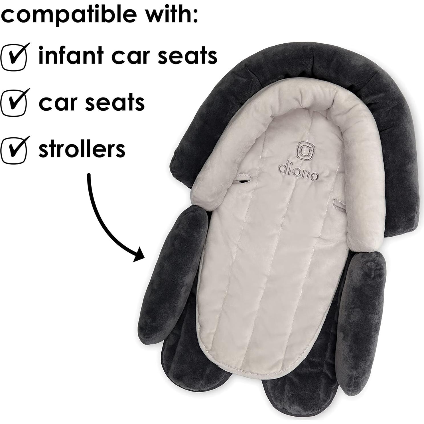 Soporte de Cabeza Diono Cuddle Soft 2-en-1 Gris Ártico