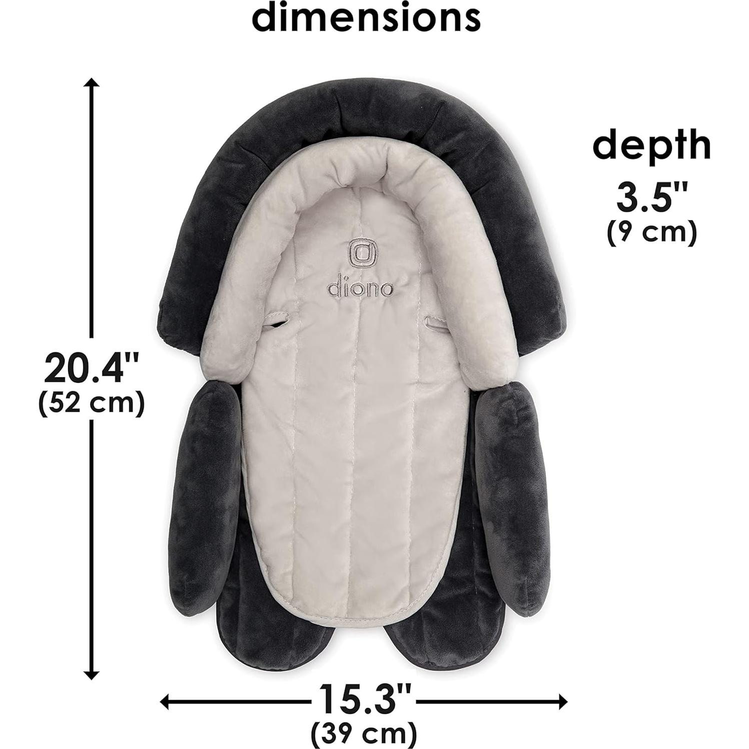 Soporte de Cabeza Diono Cuddle Soft 2-en-1 Gris Ártico