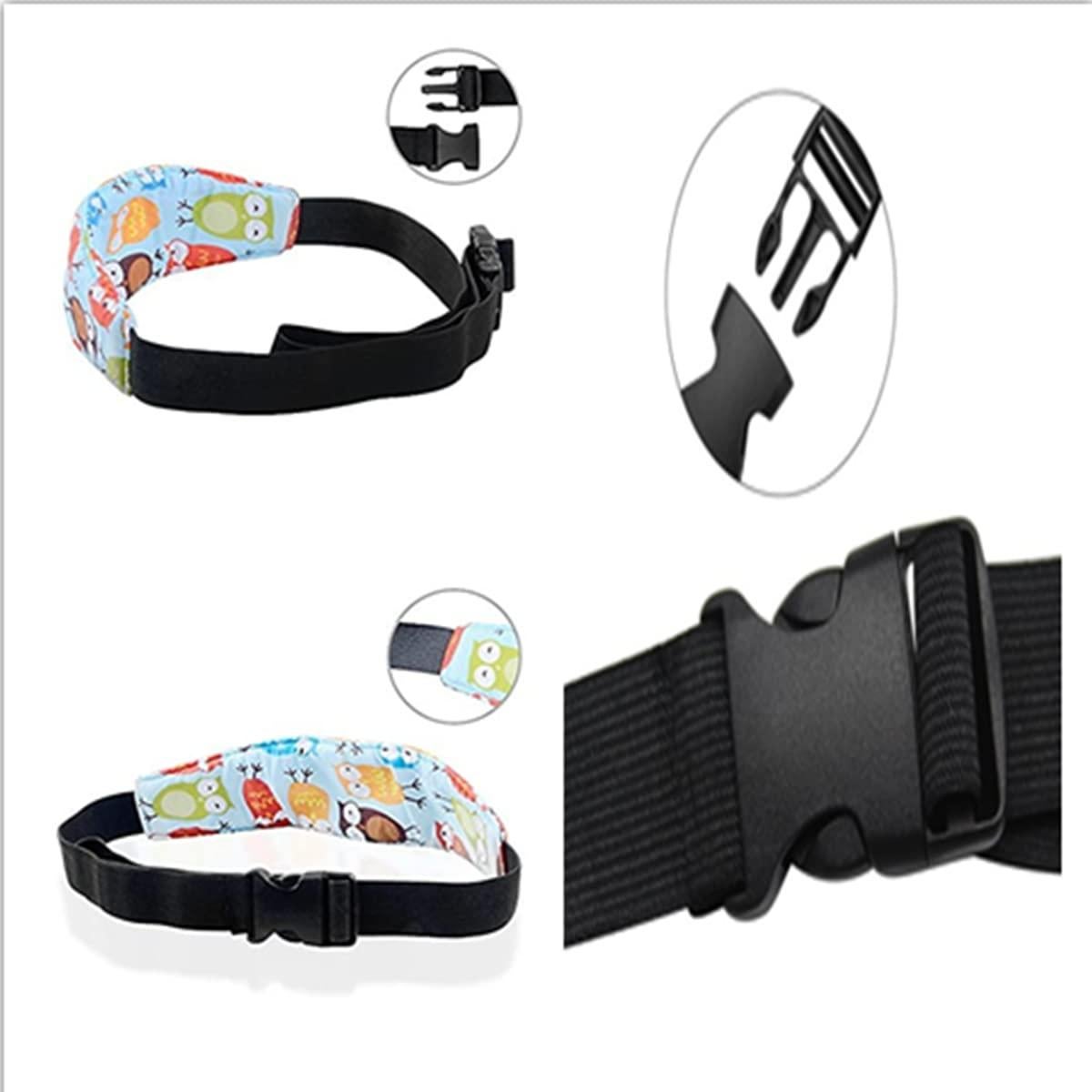 Soporte de Cabeza para Bebé 2PCS Almohada Auto Ajustable