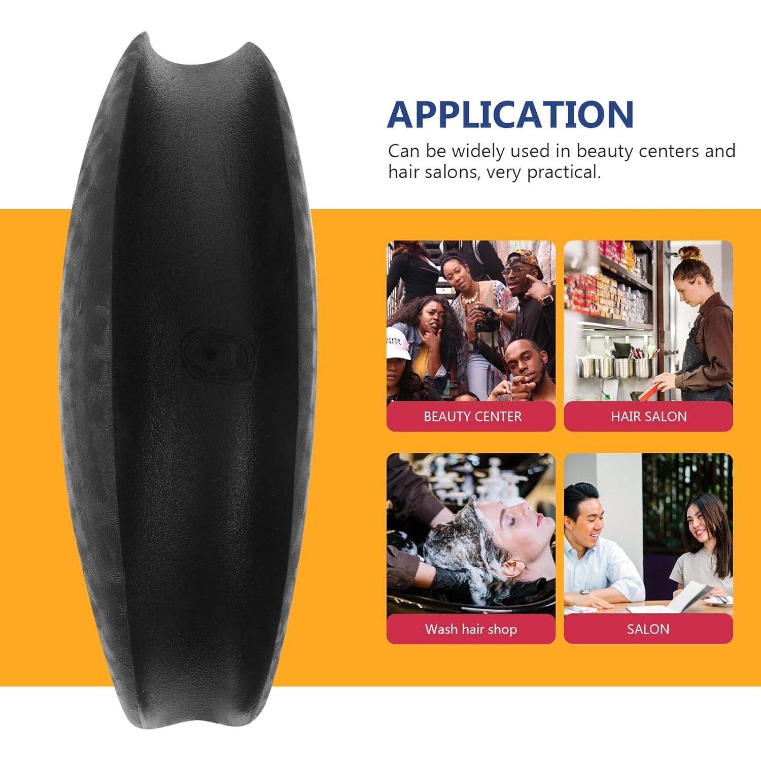 Reposacabezas de Lavabo Healeved para Shampoo Negro 18.5cm