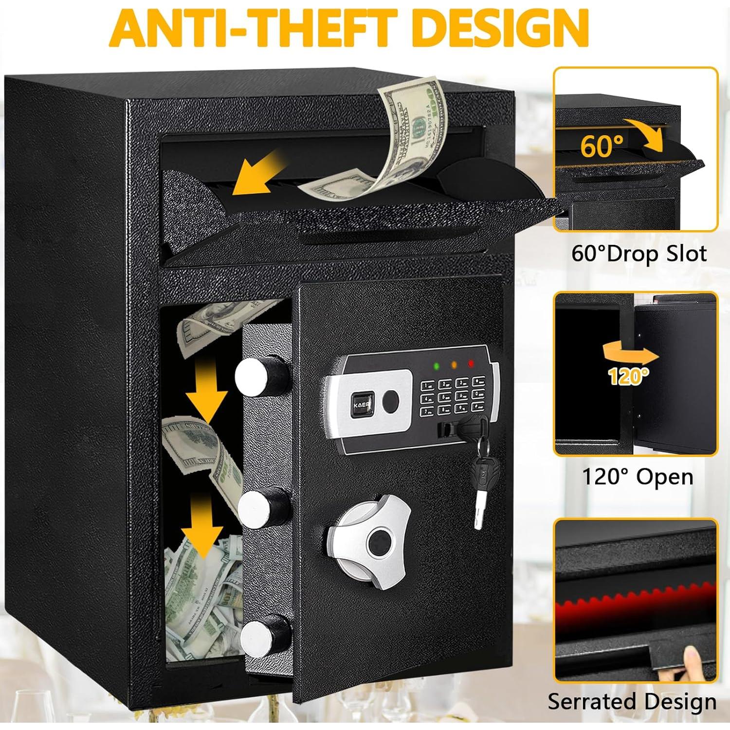 Caja Fuerte de Depósito 2.6 Pies Cúbicos KAER Digital