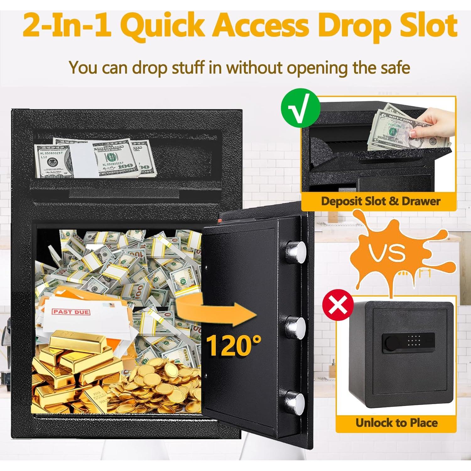 Caja Fuerte de Depósito 2.6 Pies Cúbicos KAER Digital