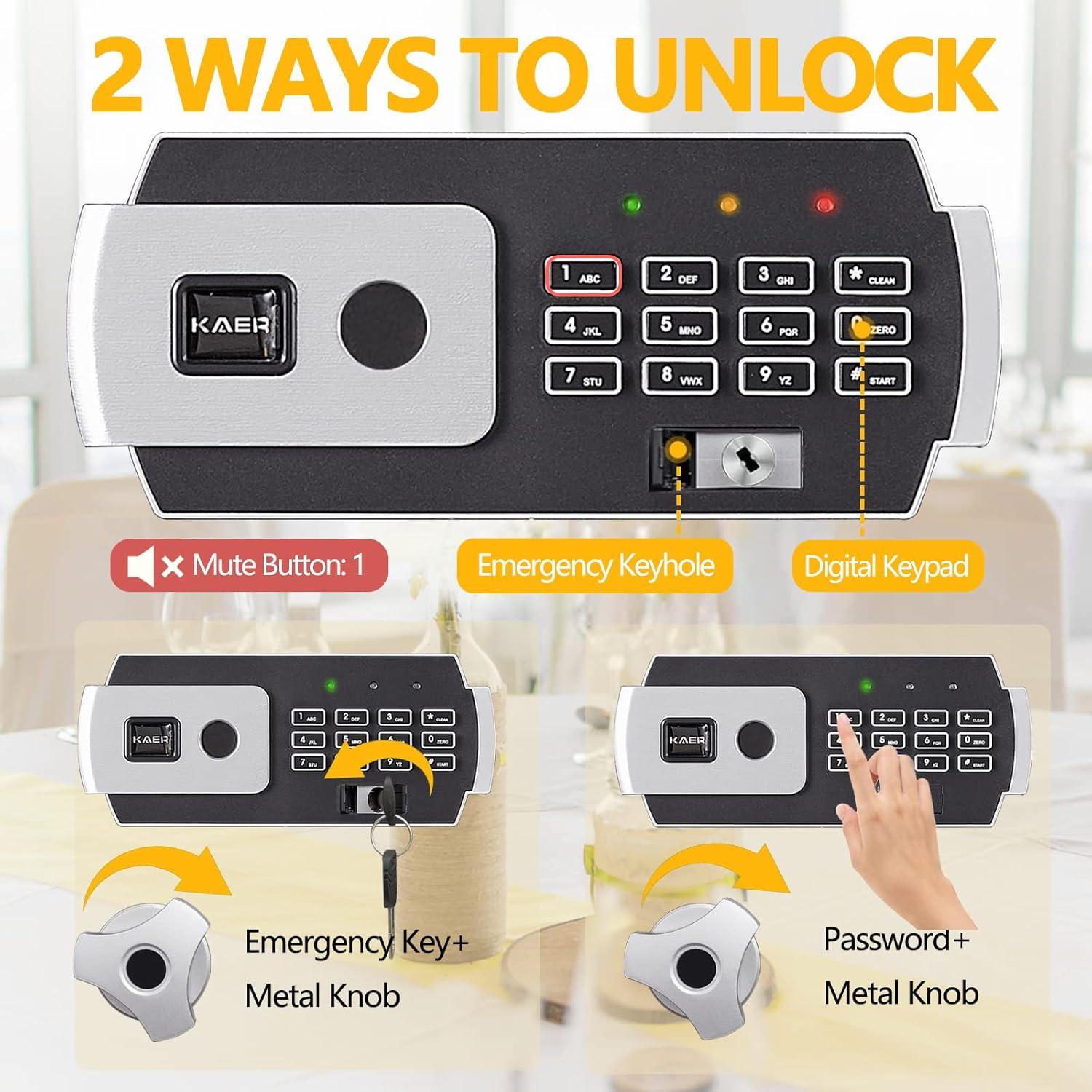 Caja Fuerte de Depósito 2.6 Pies Cúbicos KAER Digital