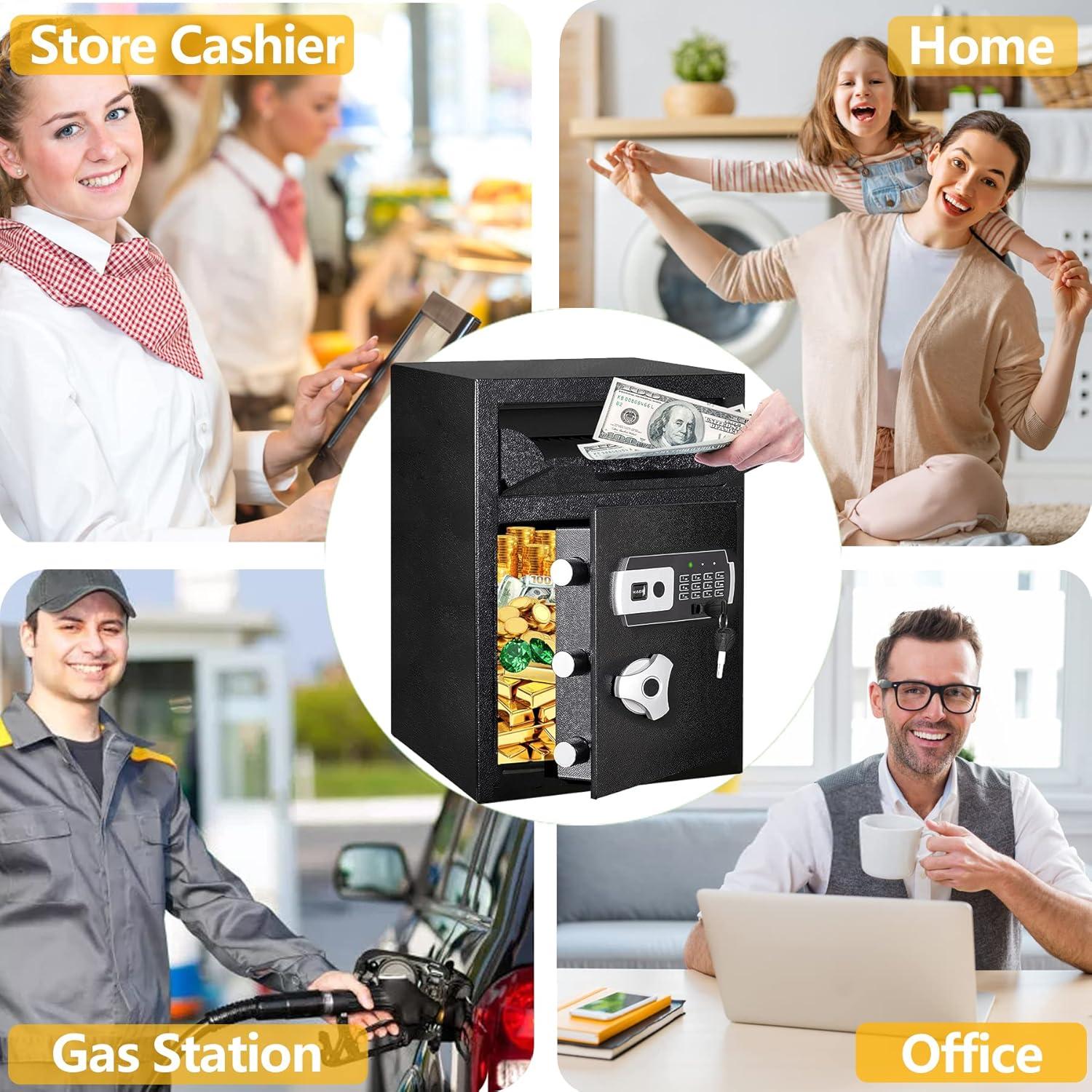 Caja Fuerte de Depósito 2.6 Pies Cúbicos KAER Digital