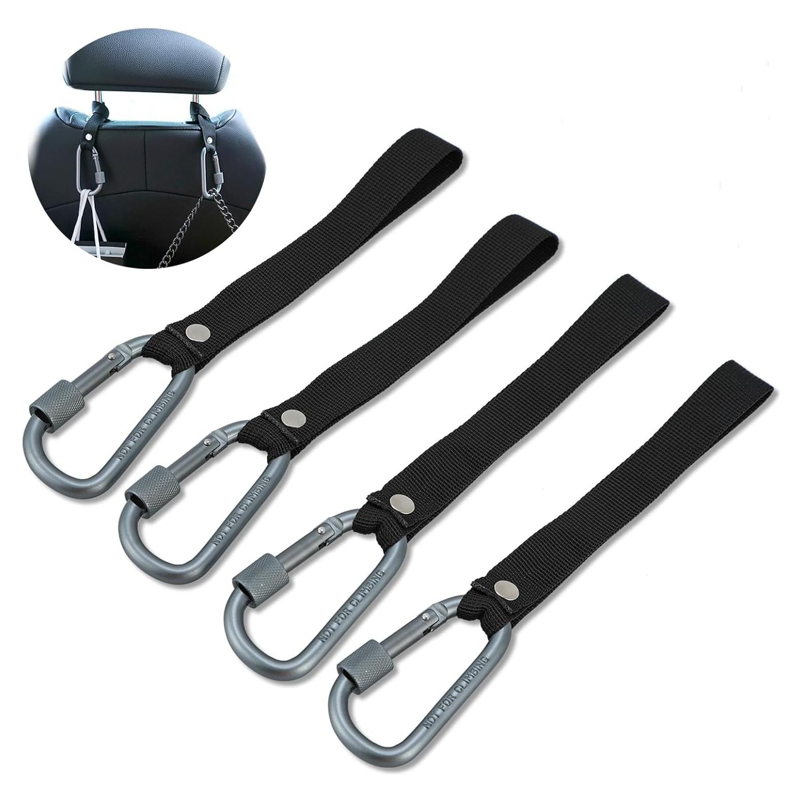 Ganchos de reposacabezas para coche Ecoshire - Gris