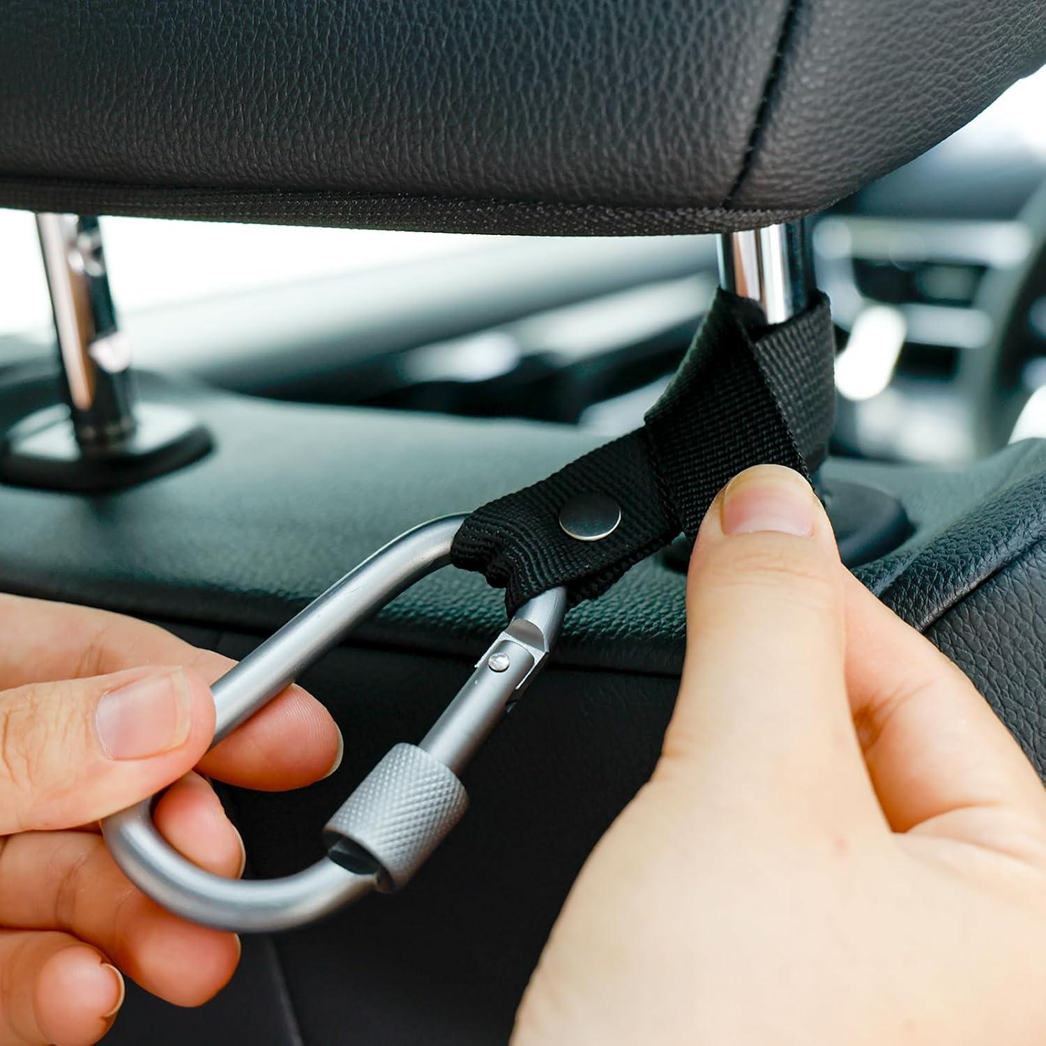 Ganchos de reposacabezas para coche Ecoshire - Gris