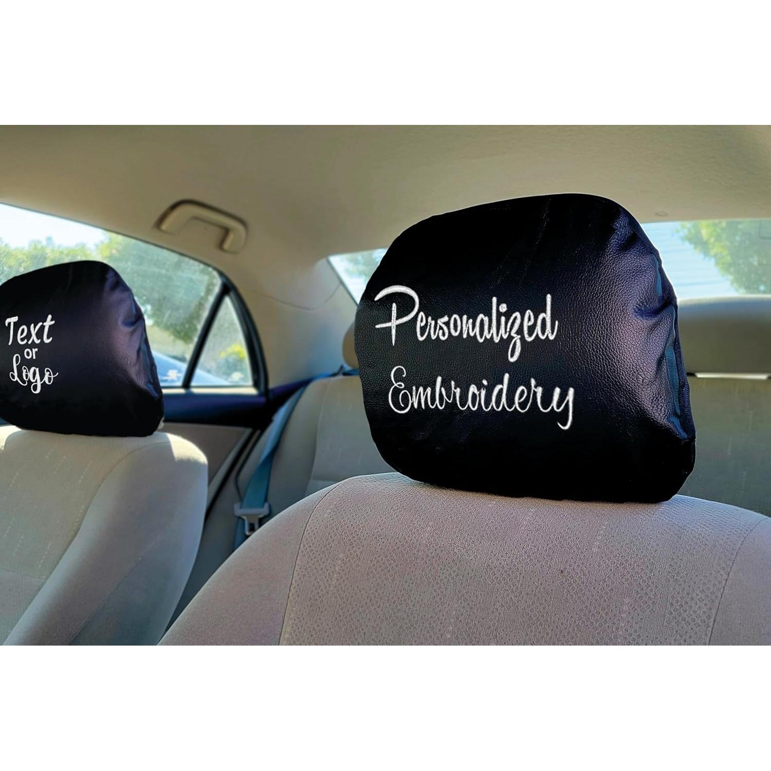 Cubierta de Reposacabezas Personalizada Yupbizauto de Cuero Sintético