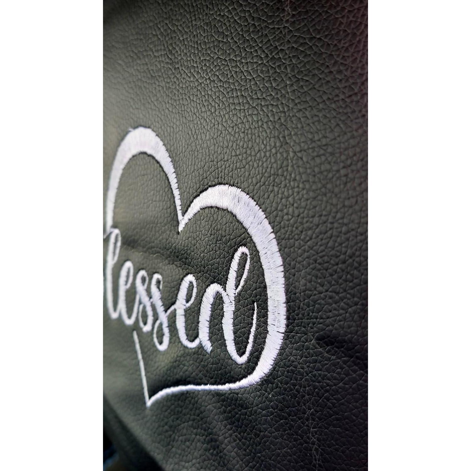 Cubierta de Reposacabezas Personalizada Yupbizauto de Cuero Sintético