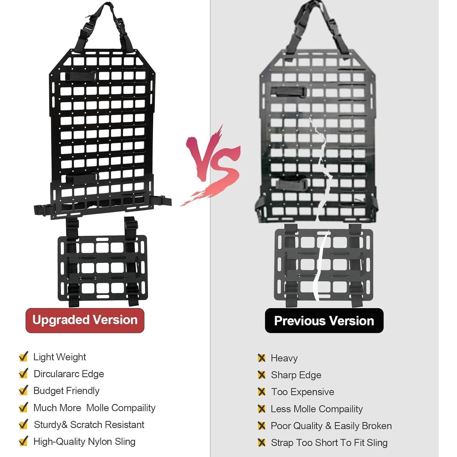 Panel Molle Táctico OEMASSIVE para Vehículos - Organizador