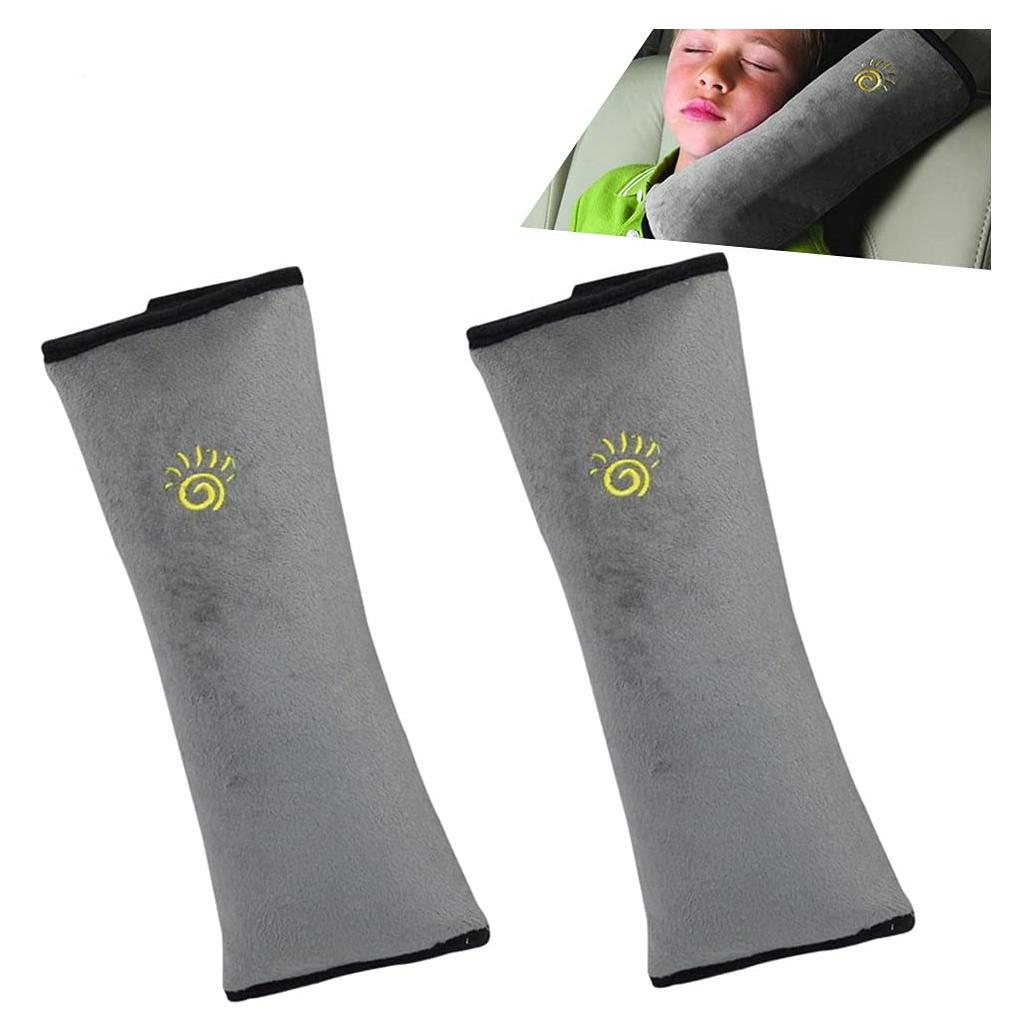 Almohada de Cinturón de Seguridad COFFLED Gris 2 Unidades