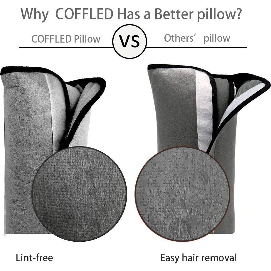 Almohada de Cinturón de Seguridad COFFLED Gris 2 Unidades