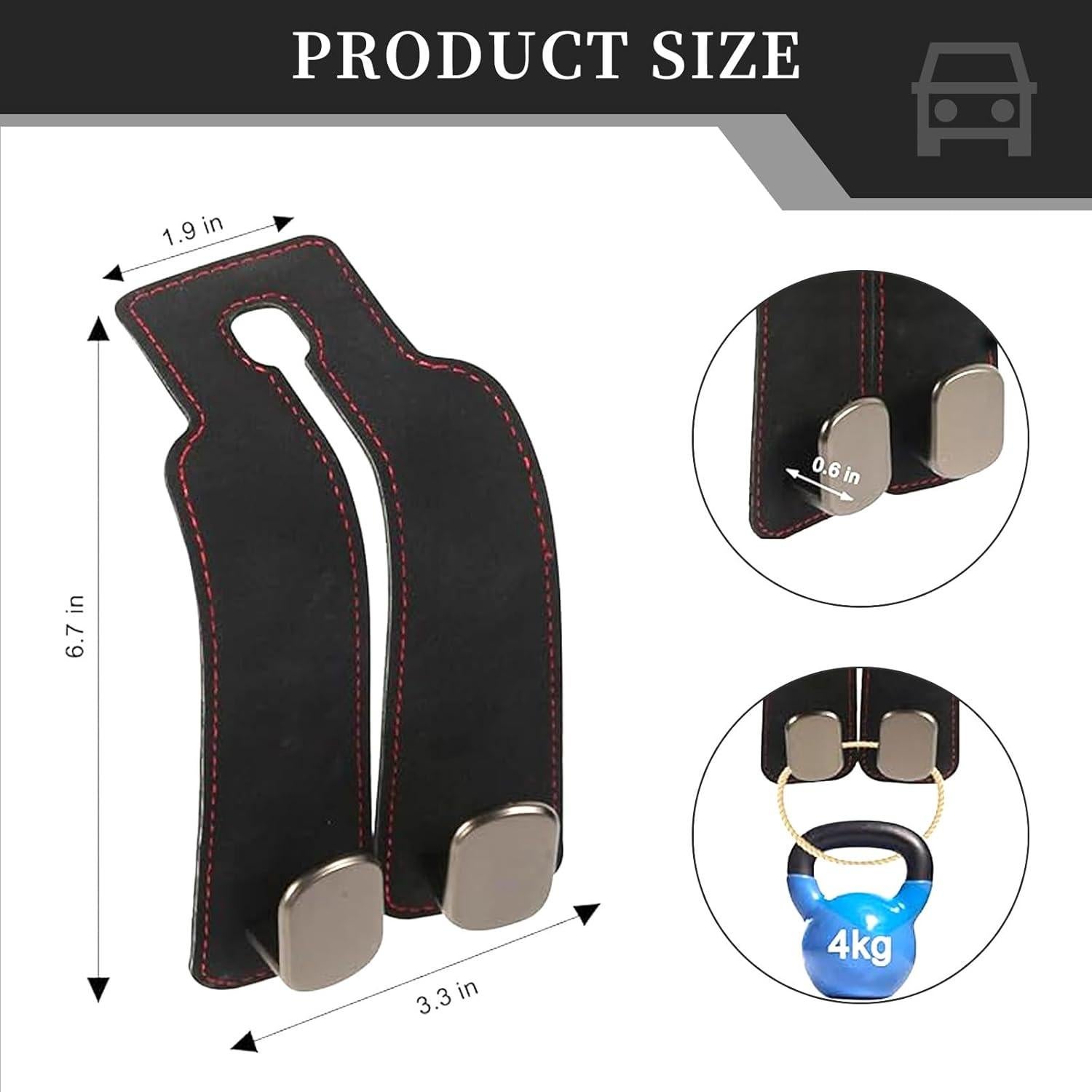 Ganchos de Almacenamiento para Reposacabezas Tasttin - Paquete de 4