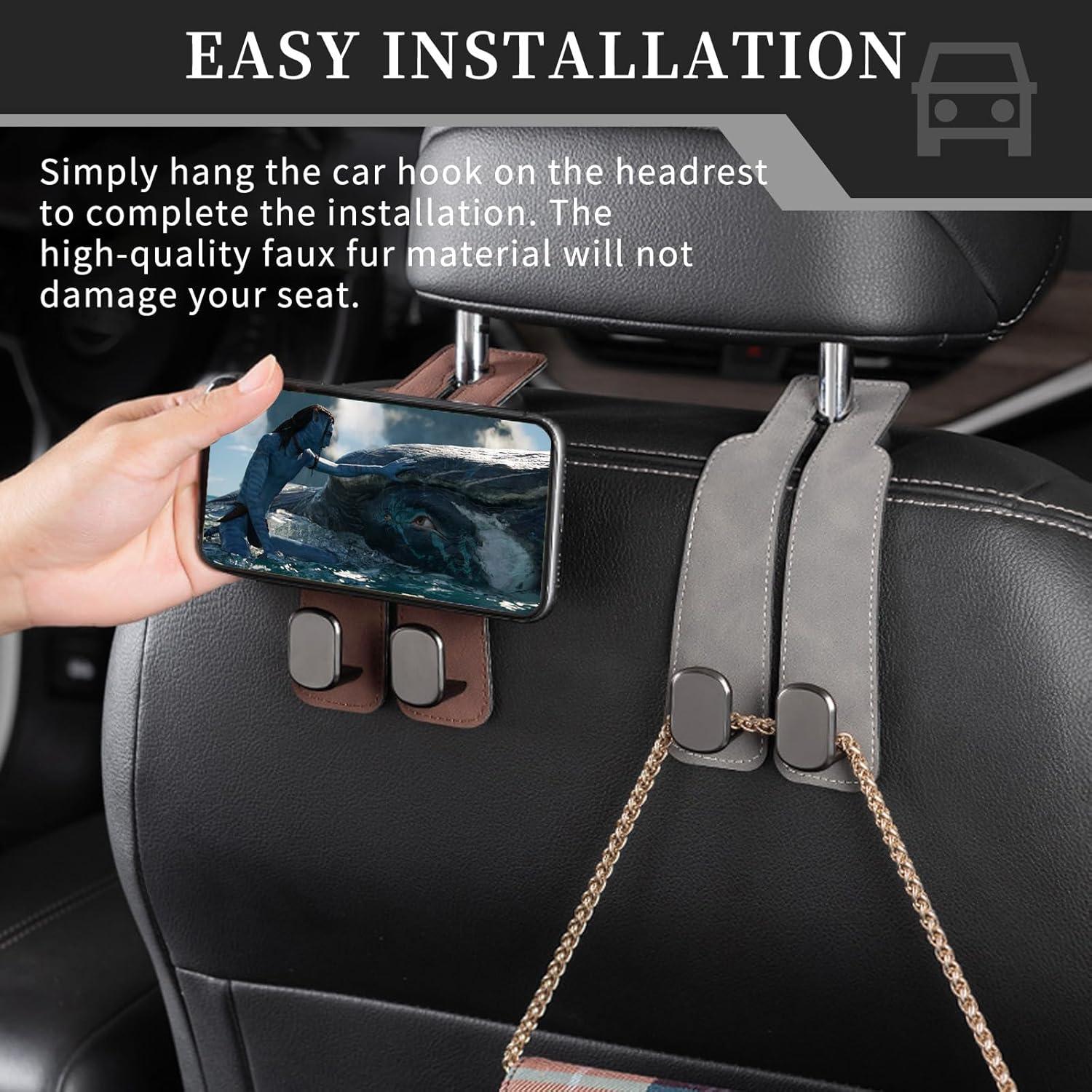 Ganchos de Almacenamiento para Reposacabezas Tasttin - Paquete de 4