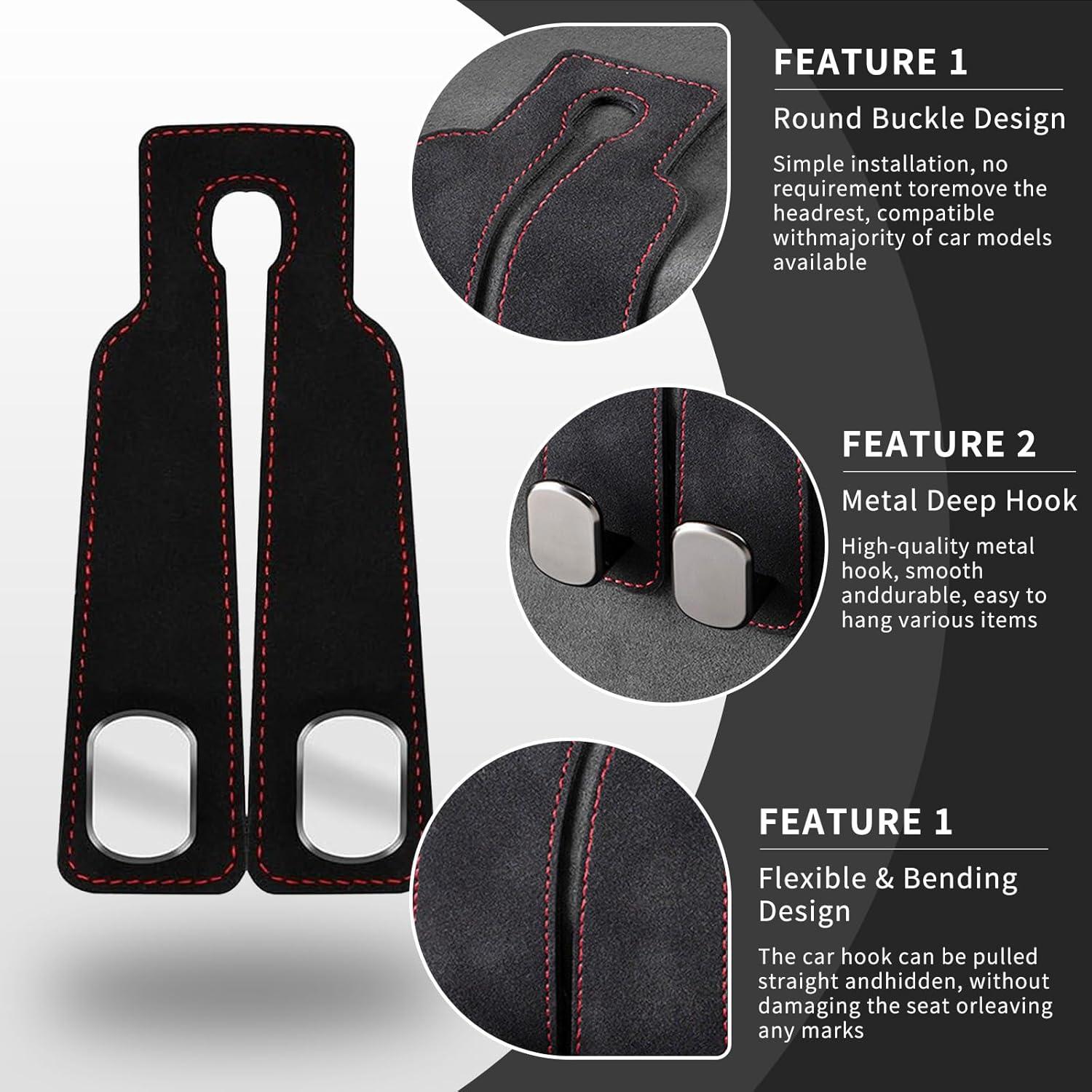 Ganchos de Almacenamiento para Reposacabezas Tasttin - Paquete de 4