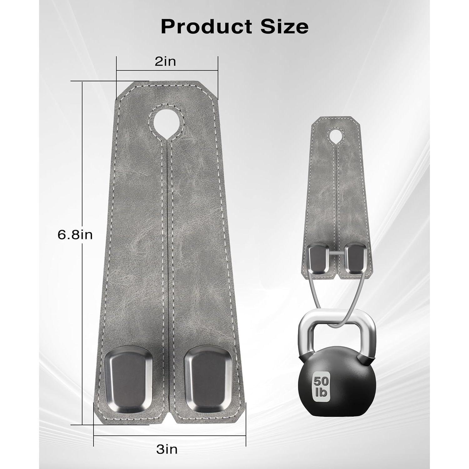 Soporte para bolso de coche VETERBONE 4 ganchos cuero gris