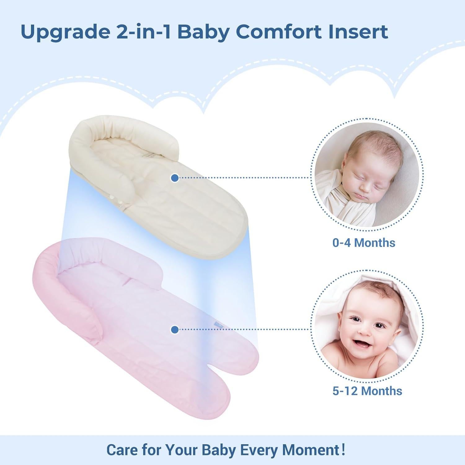 Soporte para Cuerpo de Bebé COOLBEBE Rosa 0-10 kg