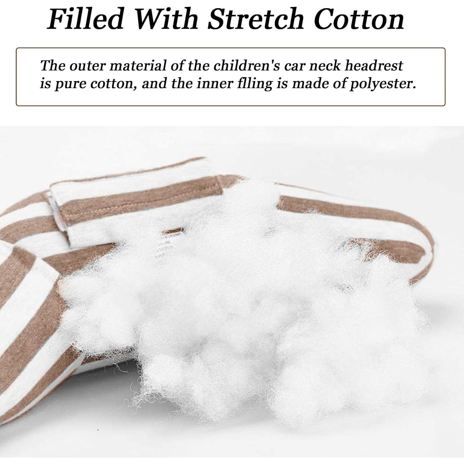 Cojín de Viaje Soporte Cuello Niños WenMei Marrón 30x15 cm