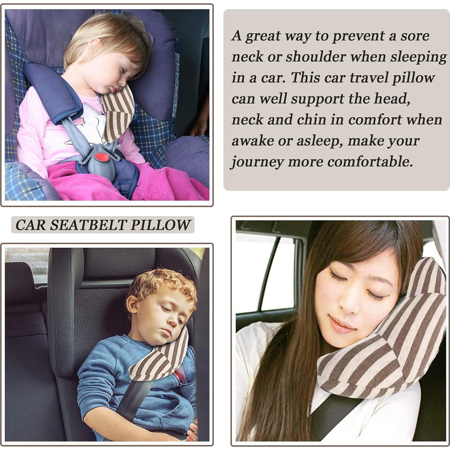 Cojín de Viaje Soporte Cuello Niños WenMei Marrón 30x15 cm