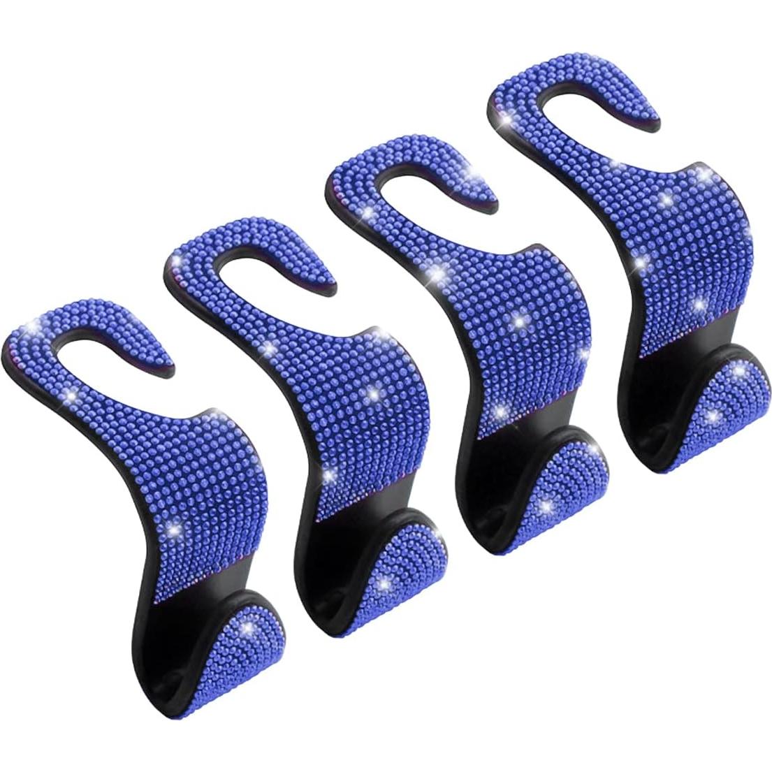 4 Ganchos para Reposacabezas de Auto Osilly Azul