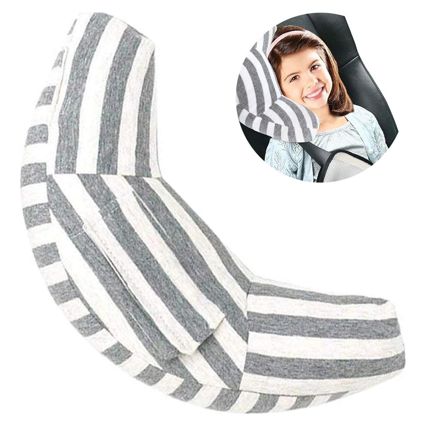 Cojín de Viaje para Coche WenMei Soporte Cuello Niños Gris