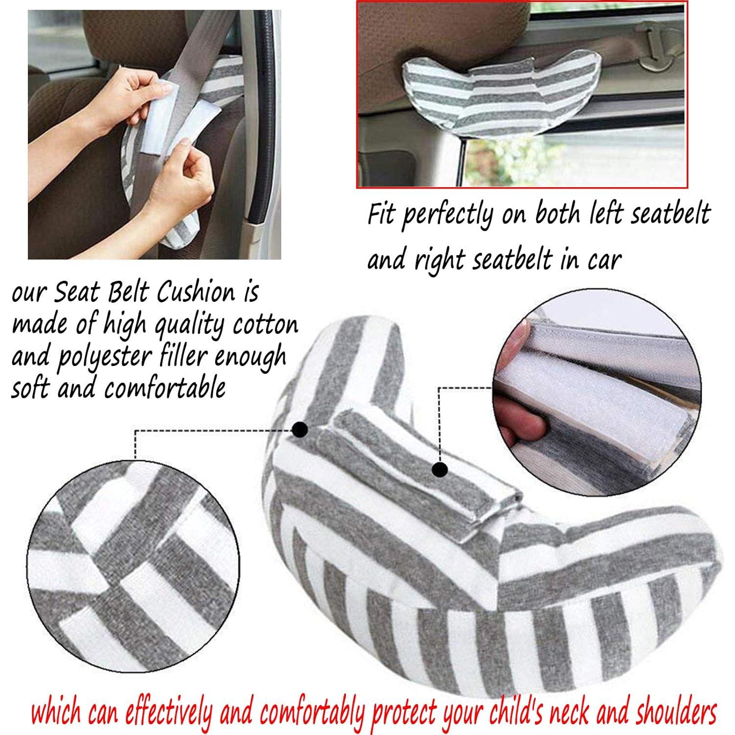 Cojín de Viaje para Coche WenMei Soporte Cuello Niños Gris