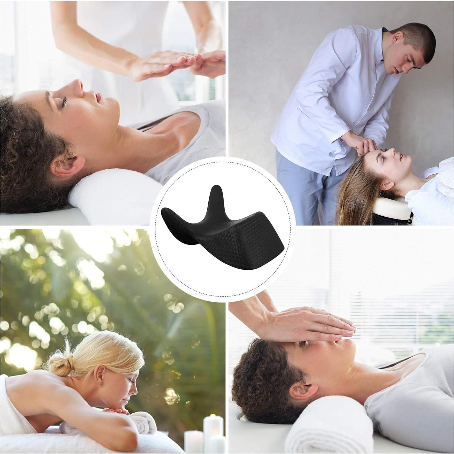 Cojín de Reposacabezas Beaupretty para Lavabo Negro 20x21cm