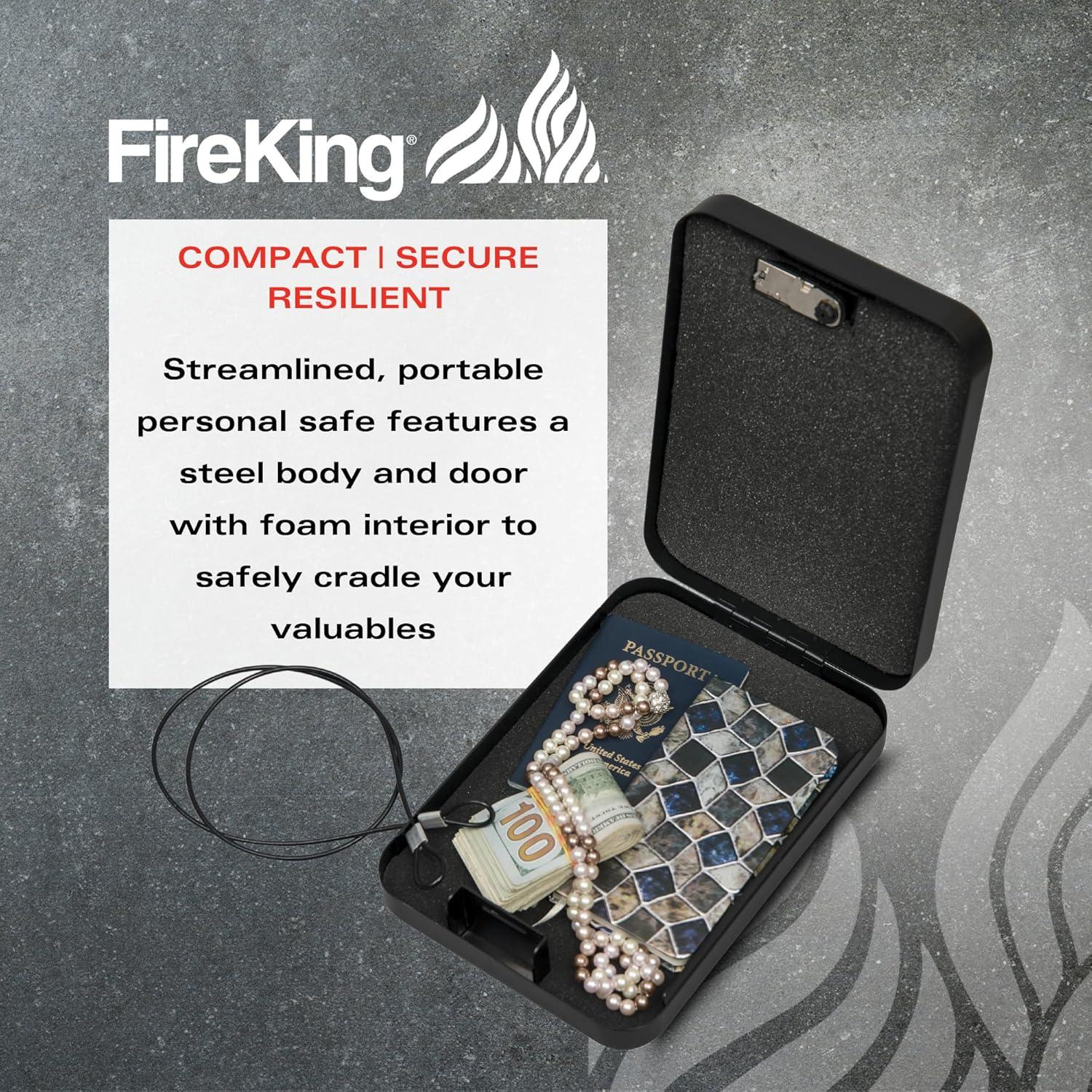 Caja Fuerte Mini FireKing 25,4x17,8x5,1cm Portátil