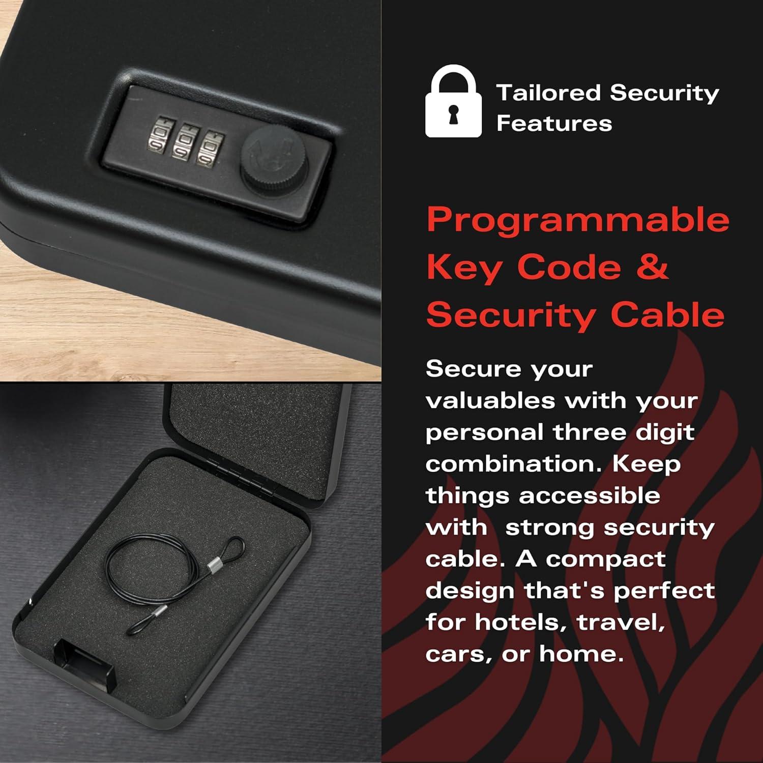 Caja Fuerte Mini FireKing 25,4x17,8x5,1cm Portátil