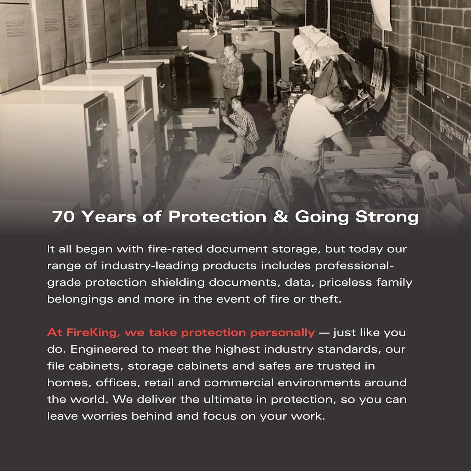 Caja Fuerte Mini FireKing 25,4x17,8x5,1cm Portátil