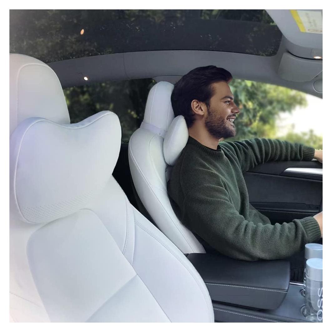 Almohada de Cuello Ajustable TESBEAUTY para Coche - 2 Piezas