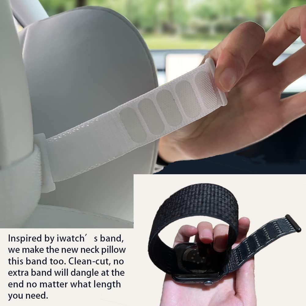 Almohada de Cuello Ajustable TESBEAUTY para Coche - 2 Piezas