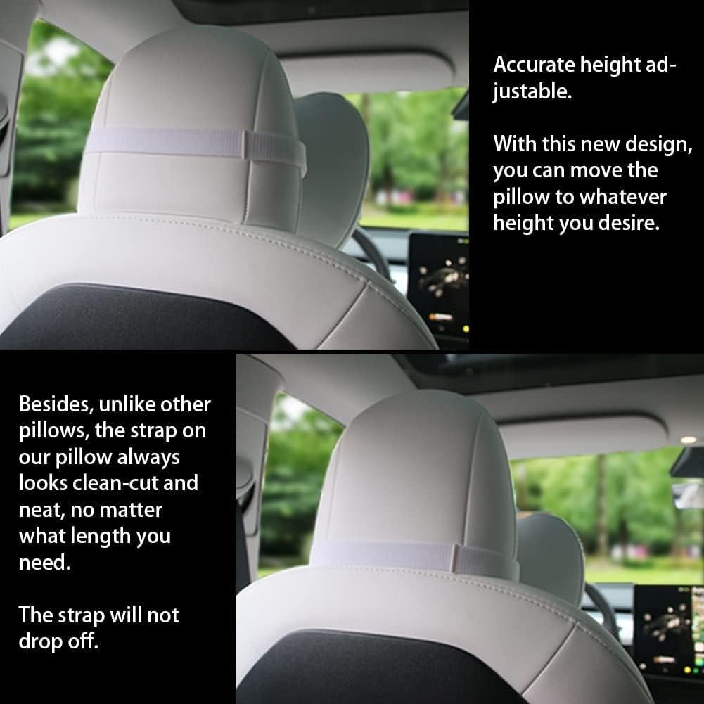 Almohada de Cuello Ajustable TESBEAUTY para Coche - 2 Piezas