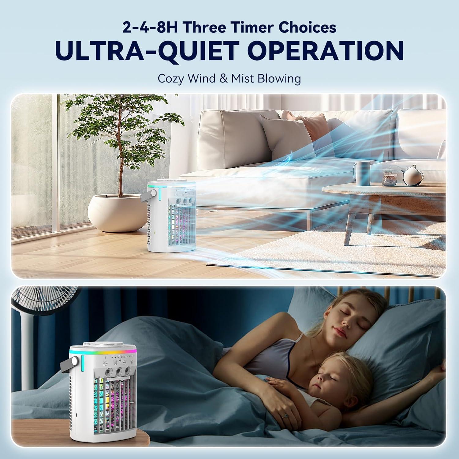 Aire Acondicionado Portátil Vidihill 3 en 1 con Control Remoto