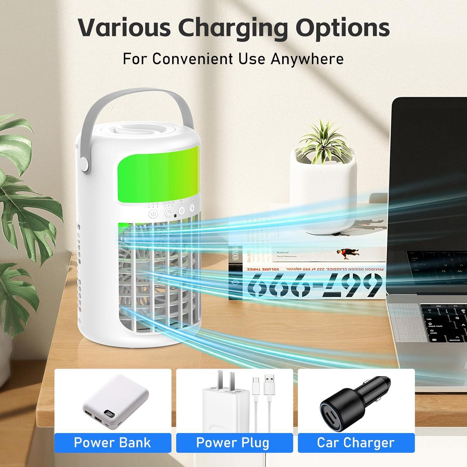 Aire Acondicionado Portátil Fotuial LF-03 4-en-1 Ultra-Silencioso