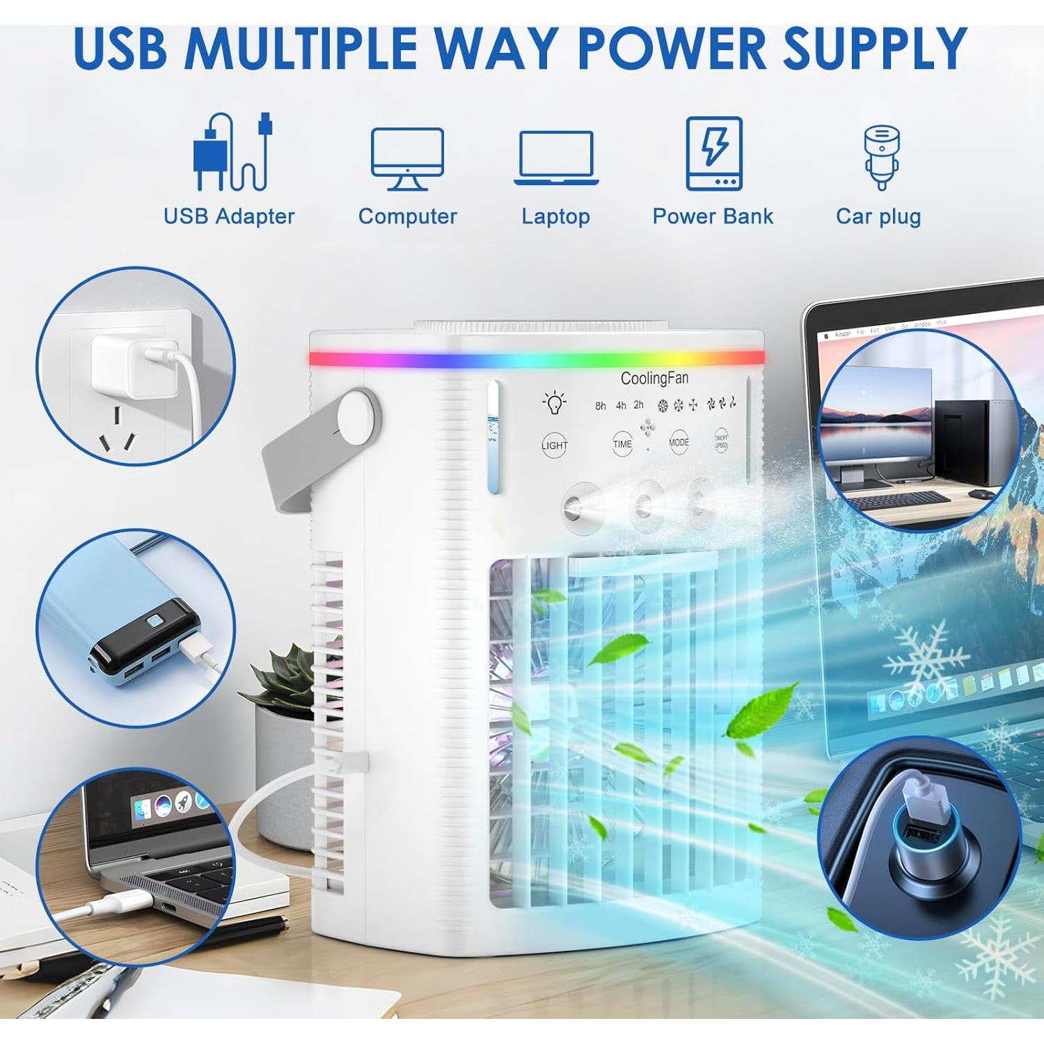 Acondicionador de Aire Portátil 4-en-1 Shenzhen 1000mL