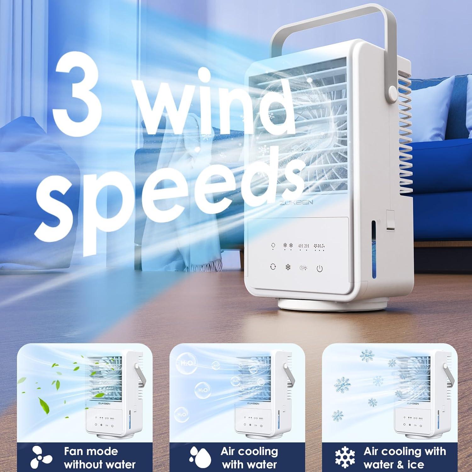 Acondicionador de Aire Portátil ZUKBEN YP16 4 en 1 1000ml