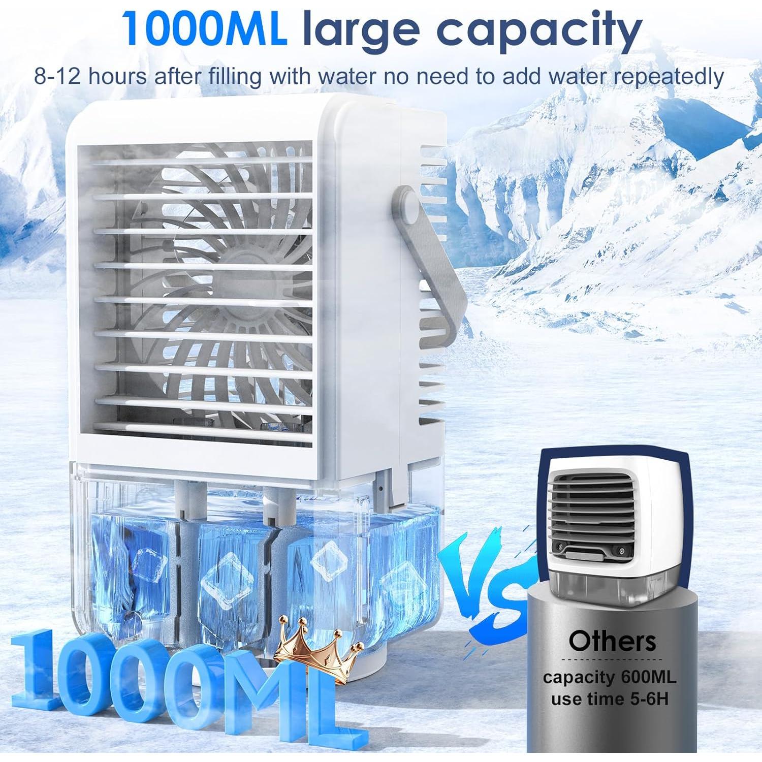 Acondicionador de Aire Portátil ZUKBEN YP16 4 en 1 1000ml