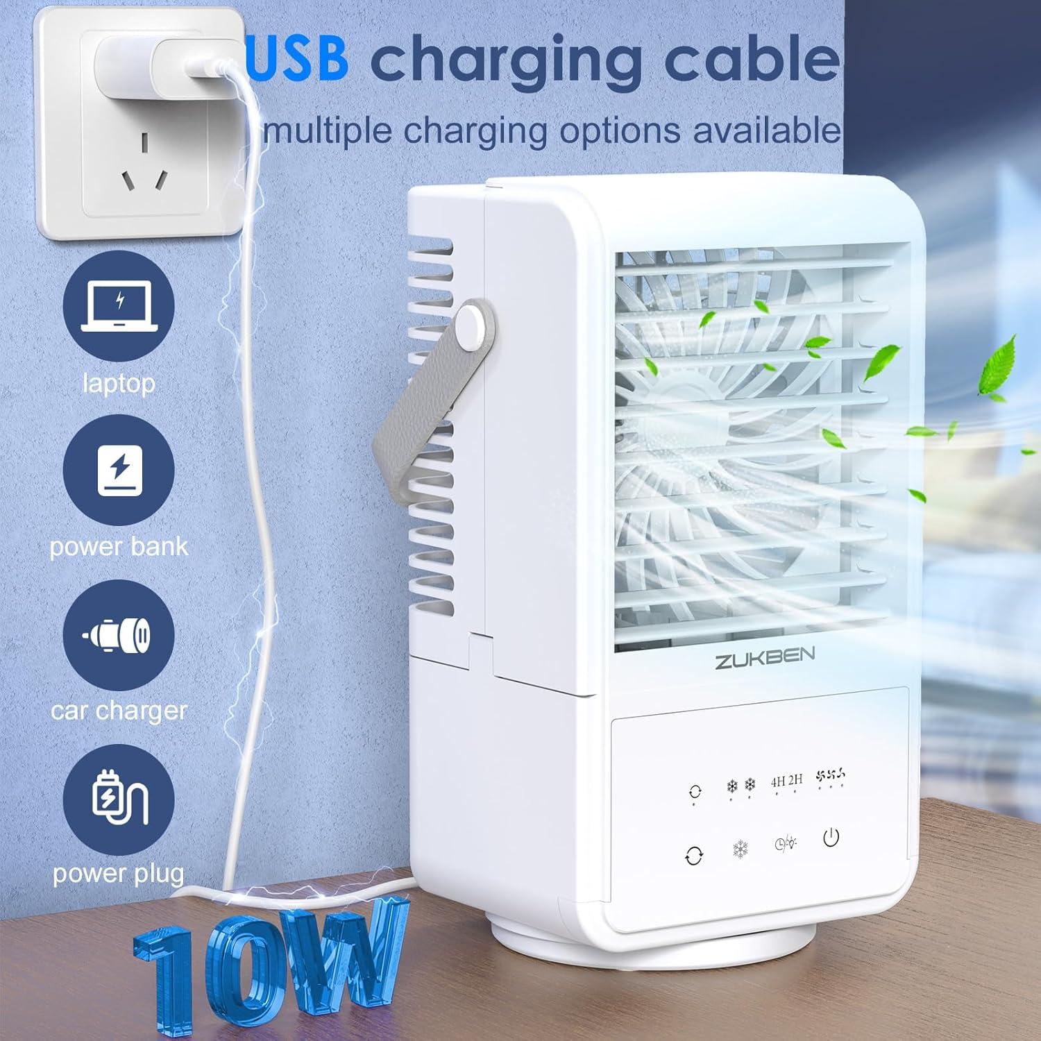 Acondicionador de Aire Portátil ZUKBEN YP16 4 en 1 1000ml