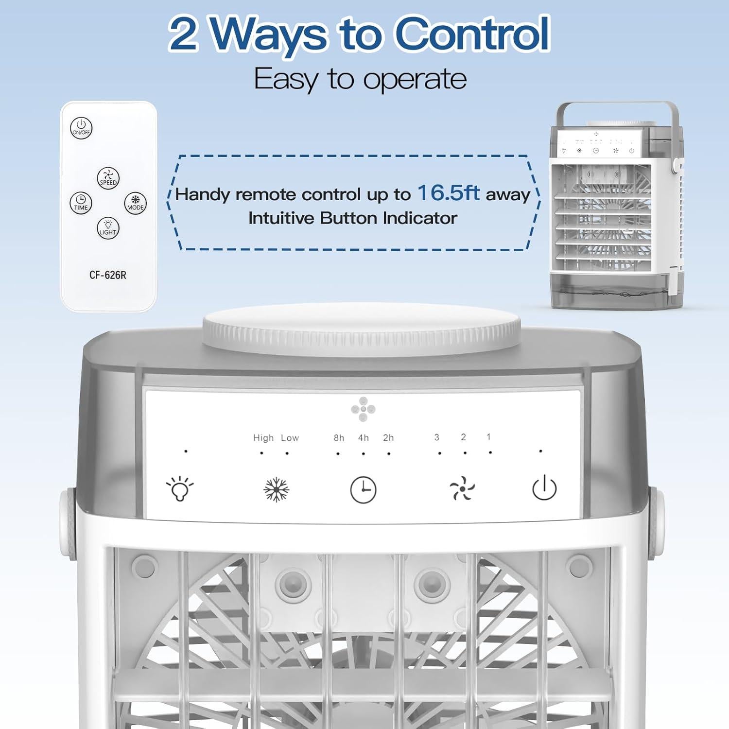 Acondicionador de Aire Portátil ToTopPioneer CF-626R 1600ml