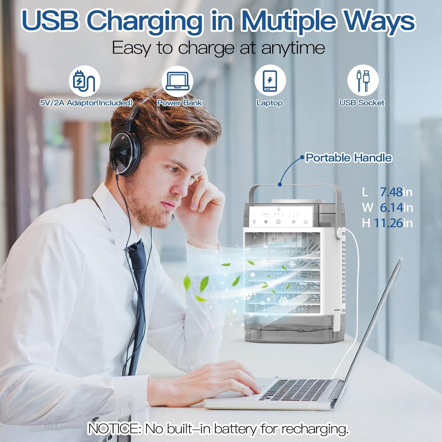 Acondicionador de Aire Portátil ToTopPioneer CF-626R 1600ml