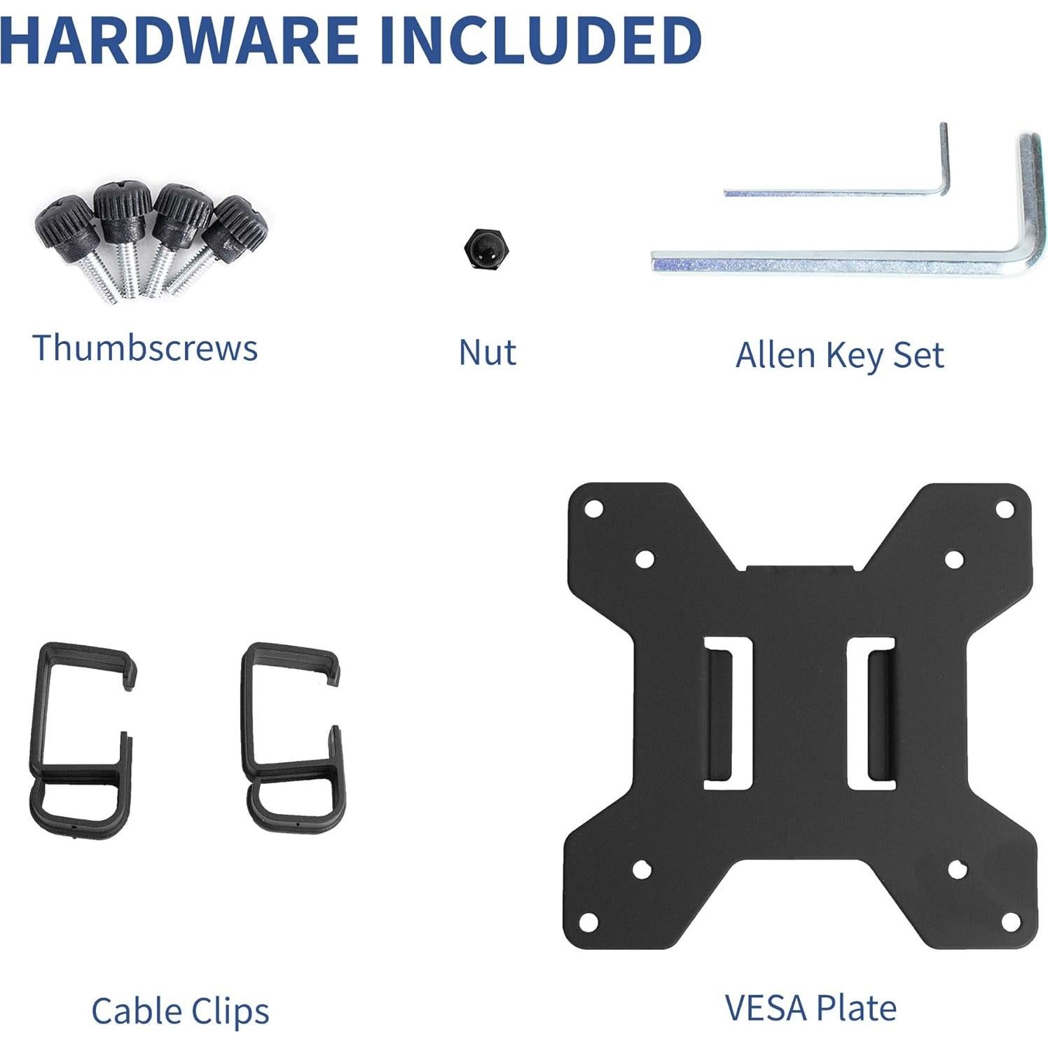 Soporte de Monitor VIVO Ajustable 1 Pantalla 13-27" Negro